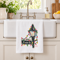 Christmas Lights Front St. Pole Tea Towel