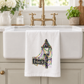 Mardi Gras Front St. Pole Tea Towel