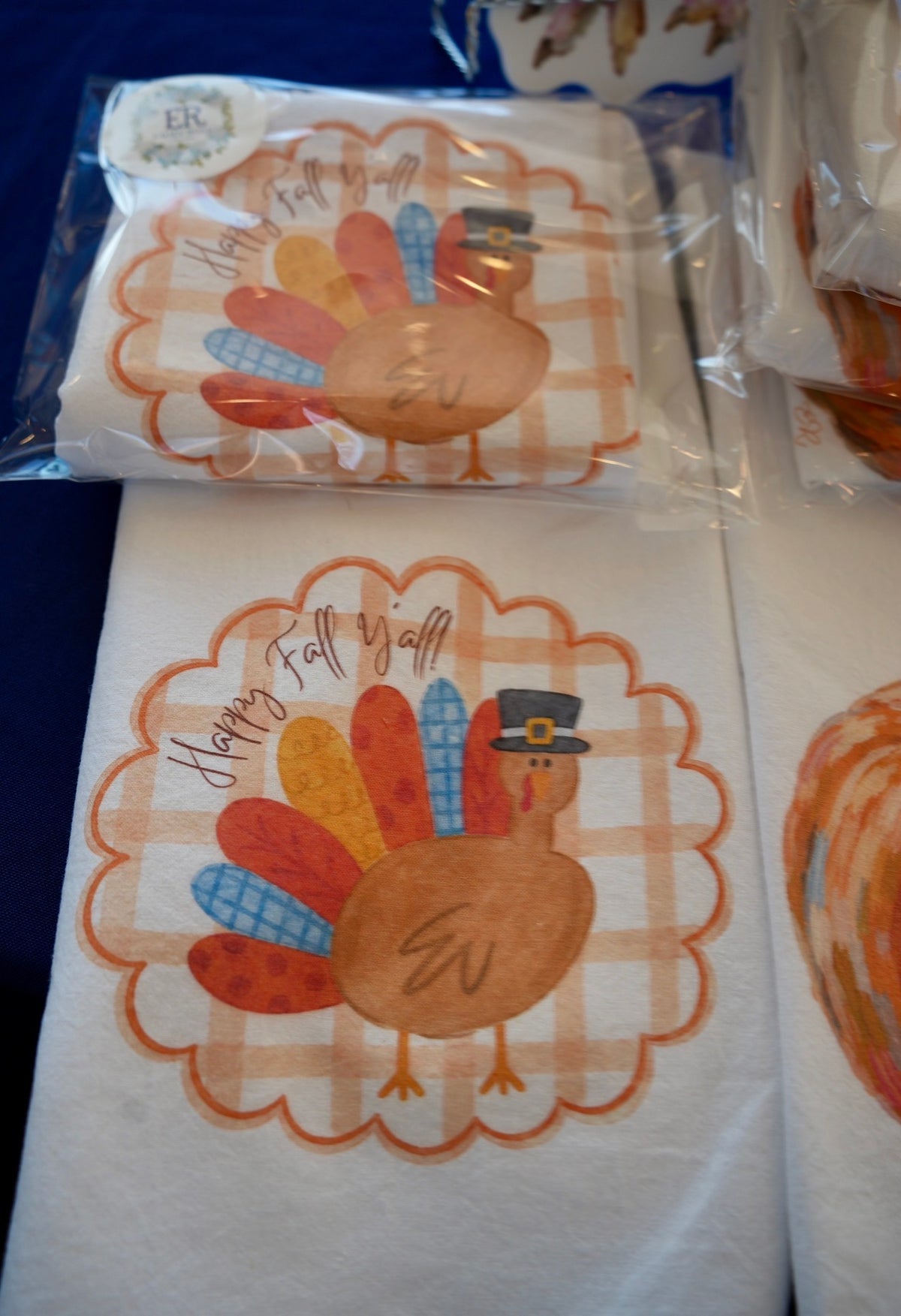 Happy Fall Y'all Tea Towel